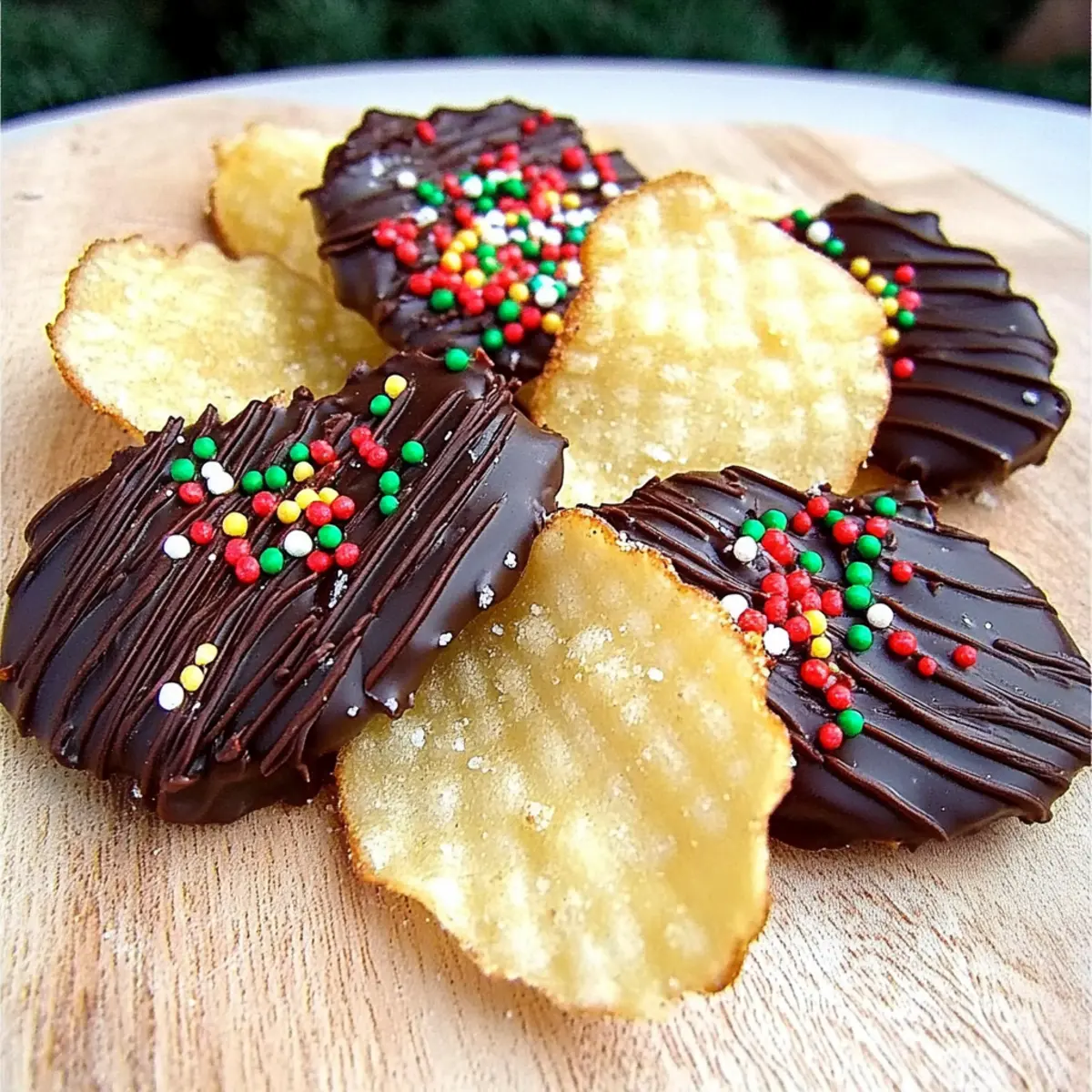 Chocolate Dipped Potato Chips