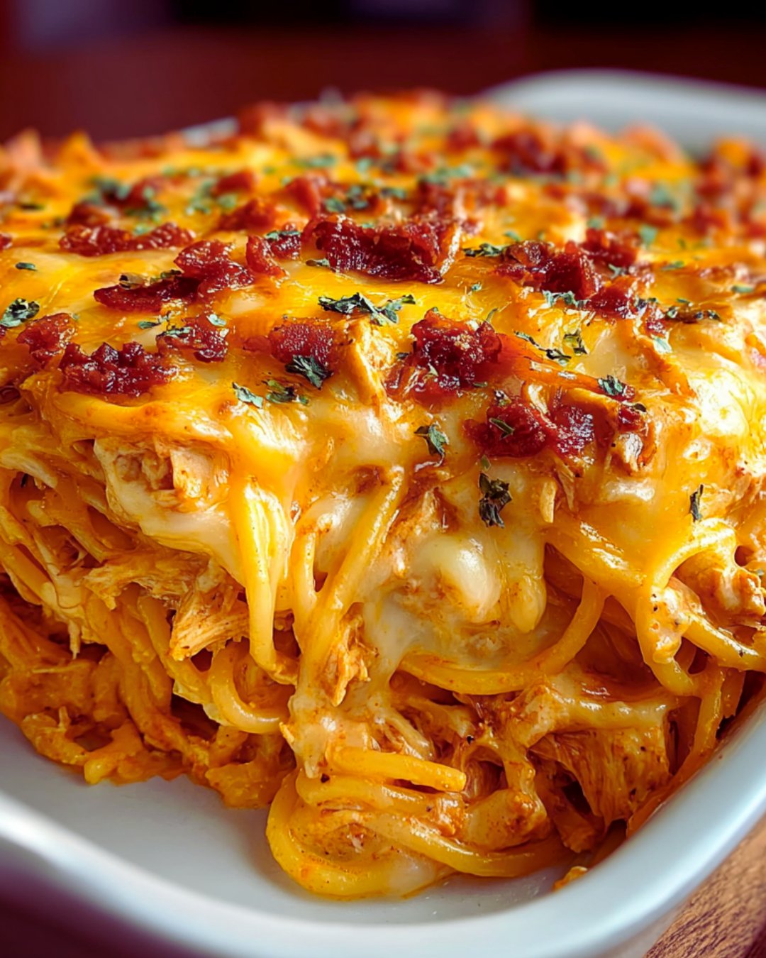 Irresistible Spicy Southern Cheesy Chicken Spaghetti Casserole is a must-try!