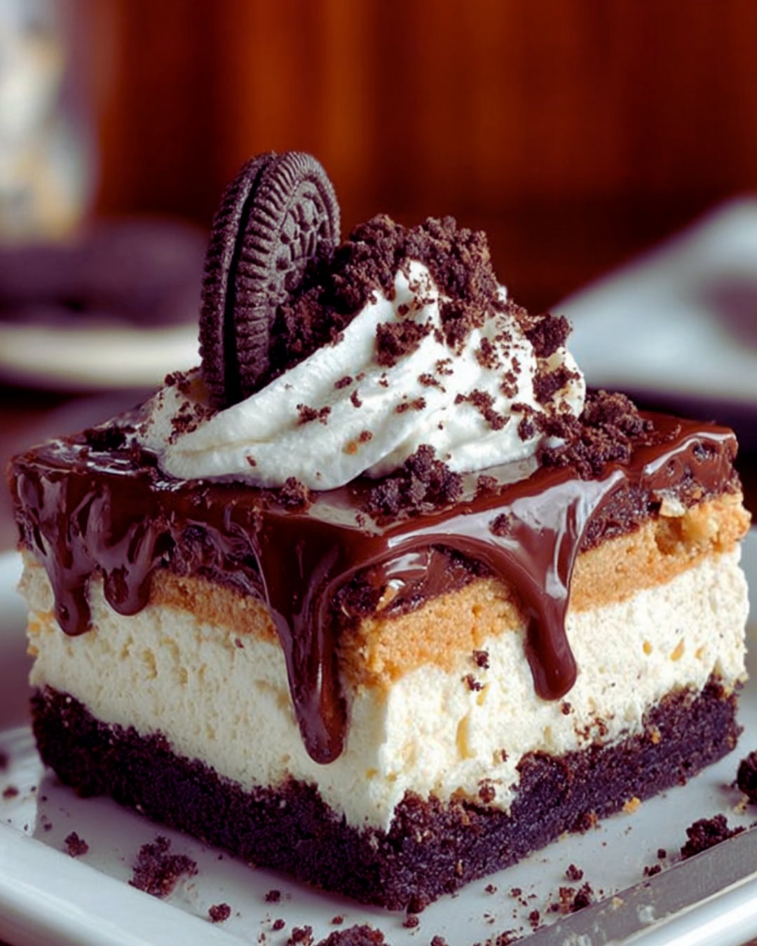 No Bake Chocolate Peanut Butter Oreo Dessert Awaits You!