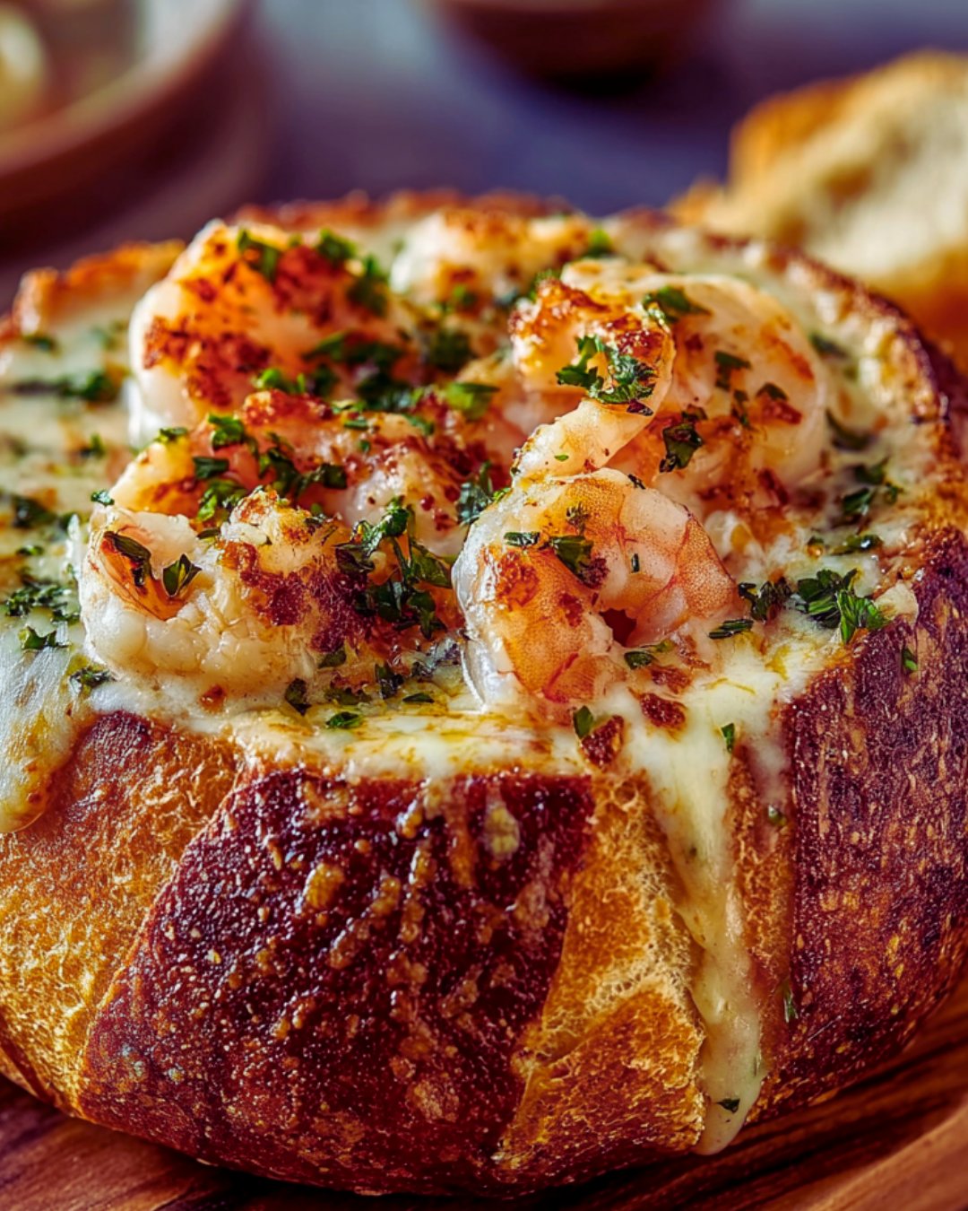 Stuffed Seafood Soup Bread Bowl: A Cozy Delight!