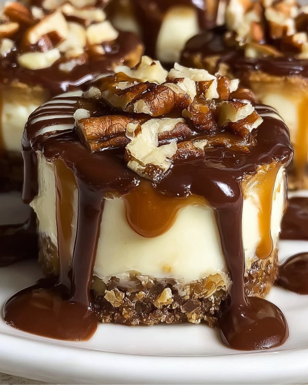No Bake Turtle Mini Cheesecakes Delight in Every Bite!