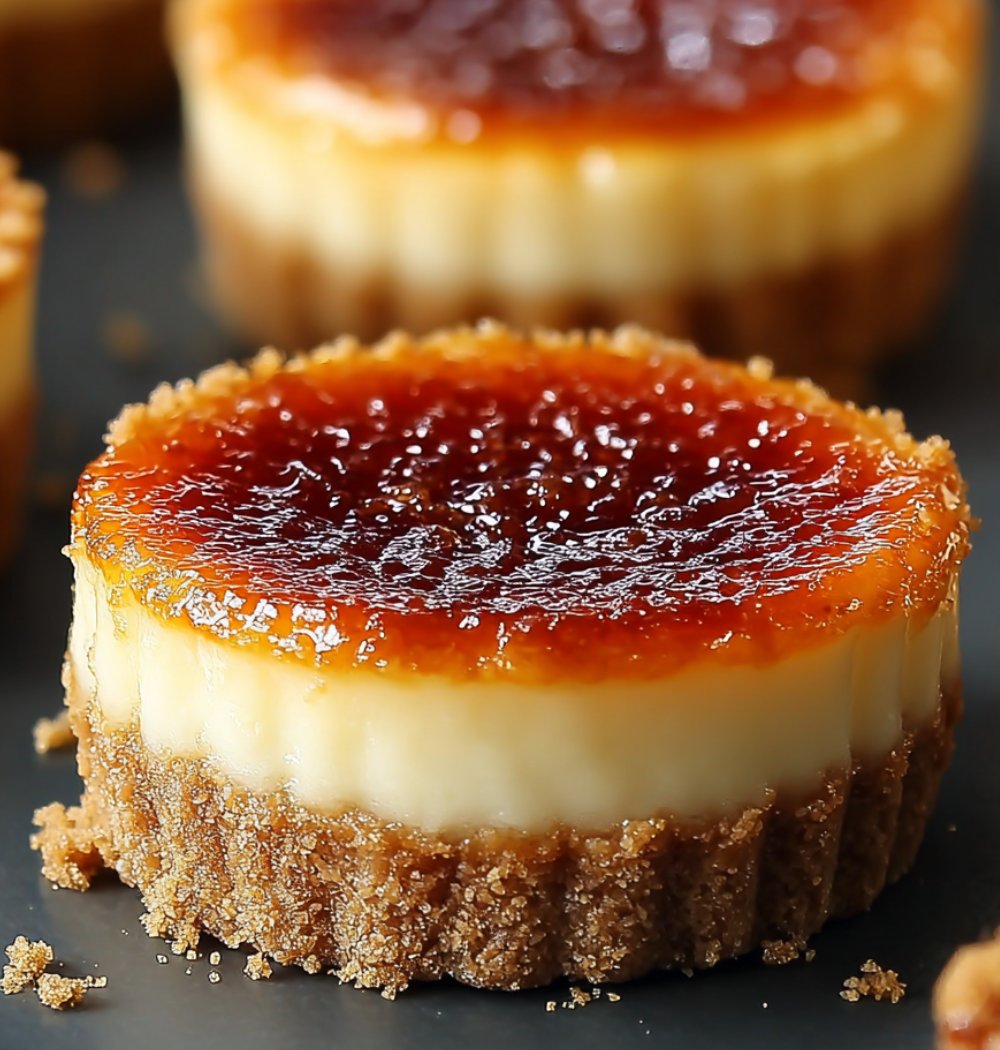 Mini Crème Brûlée Cheesecakes: Indulge in Sweet Bliss!
