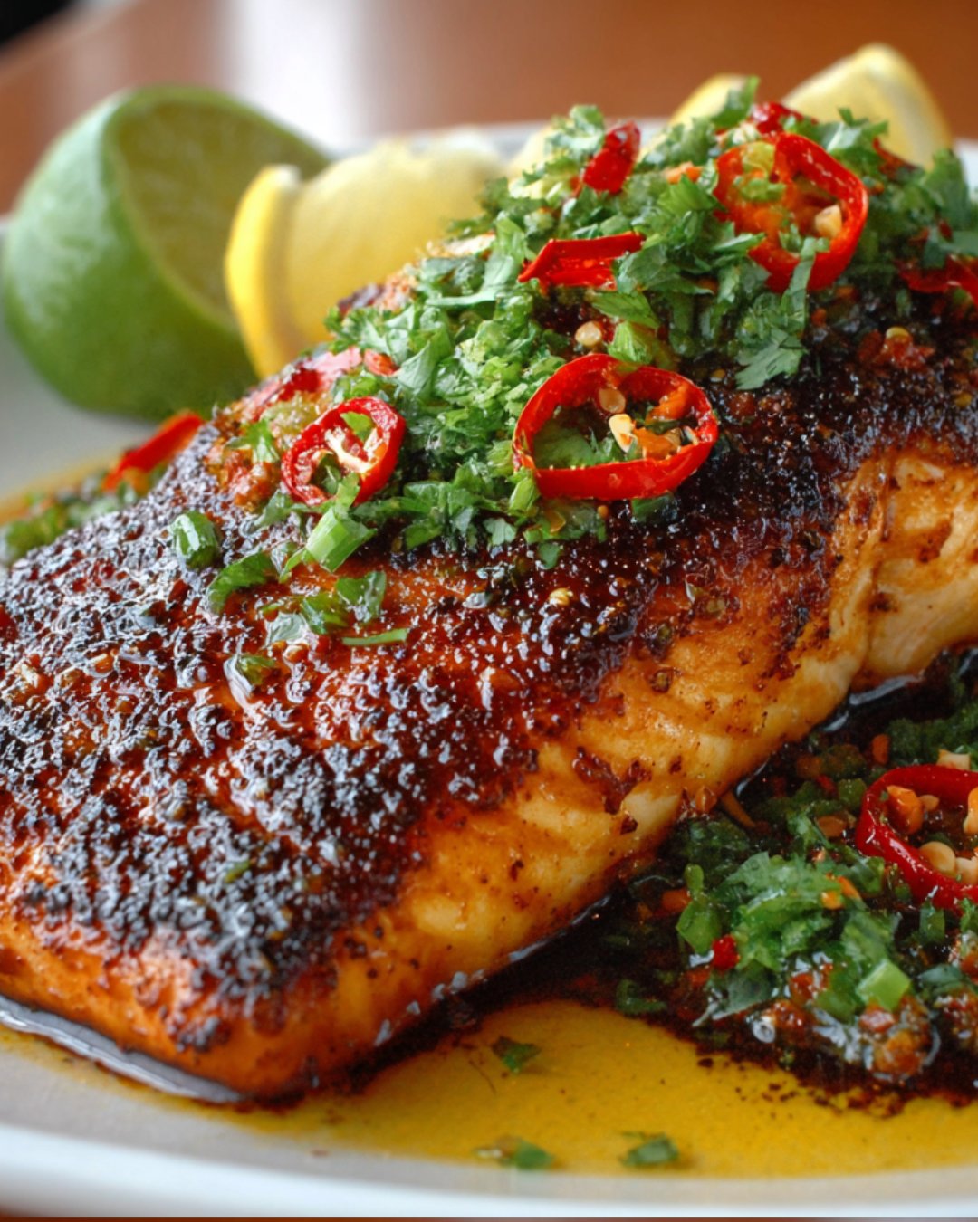Chili Salmon with Browned Butter: A Flavorful Delight