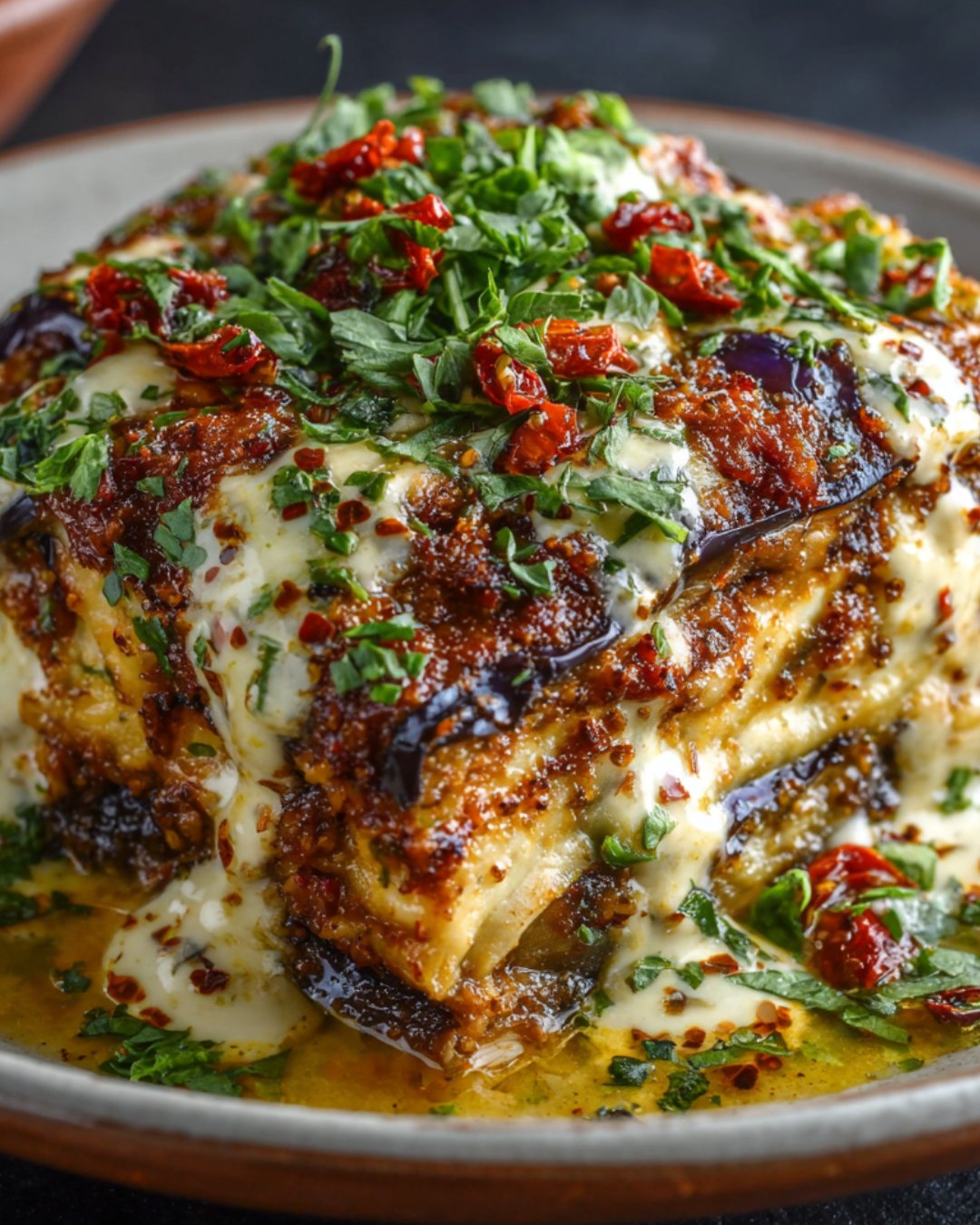 Eggplant Lasagna with Curry Cream: A Unique Delight!