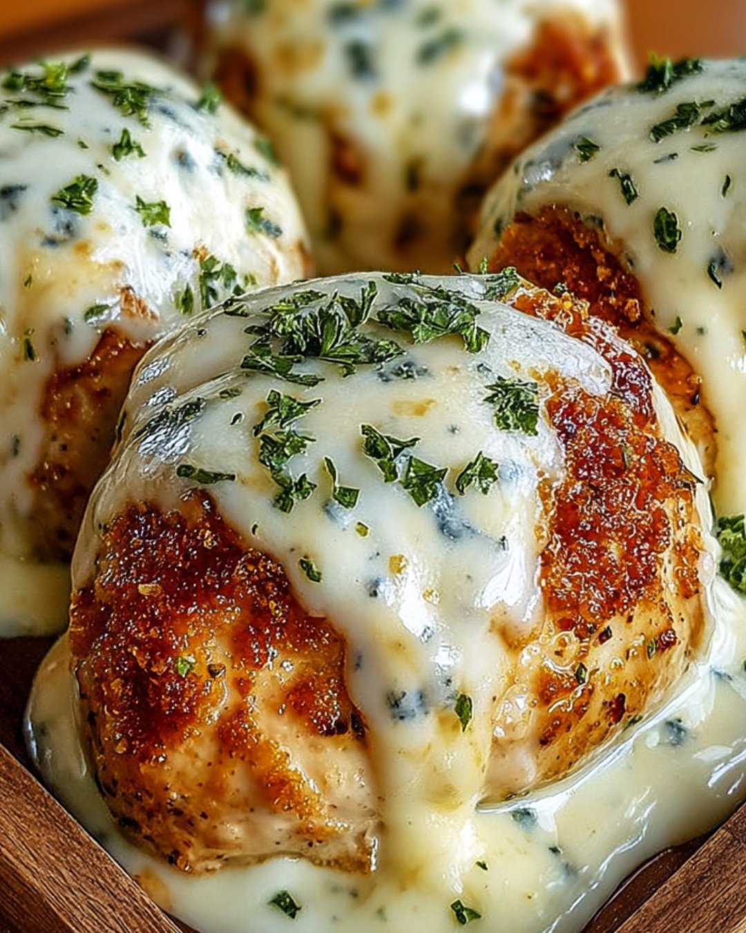 Melted Mozzarella & Ranch Chicken Bombs are irresistible!