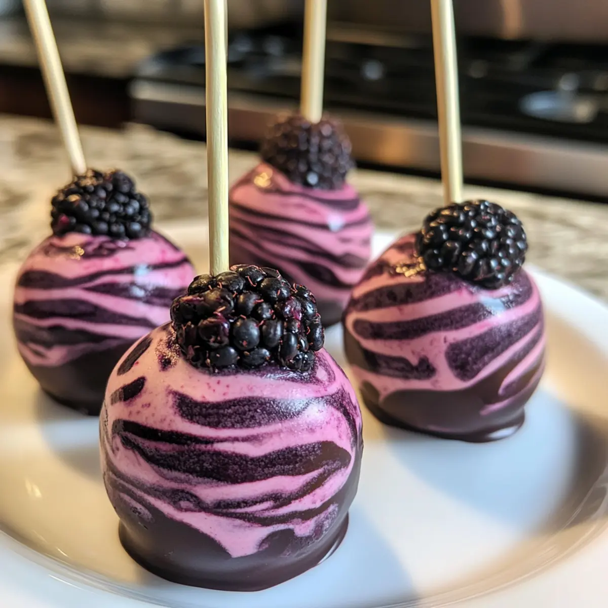 Forbidden Forest Blackberry Cheesecake Pops to Delight Your Senses