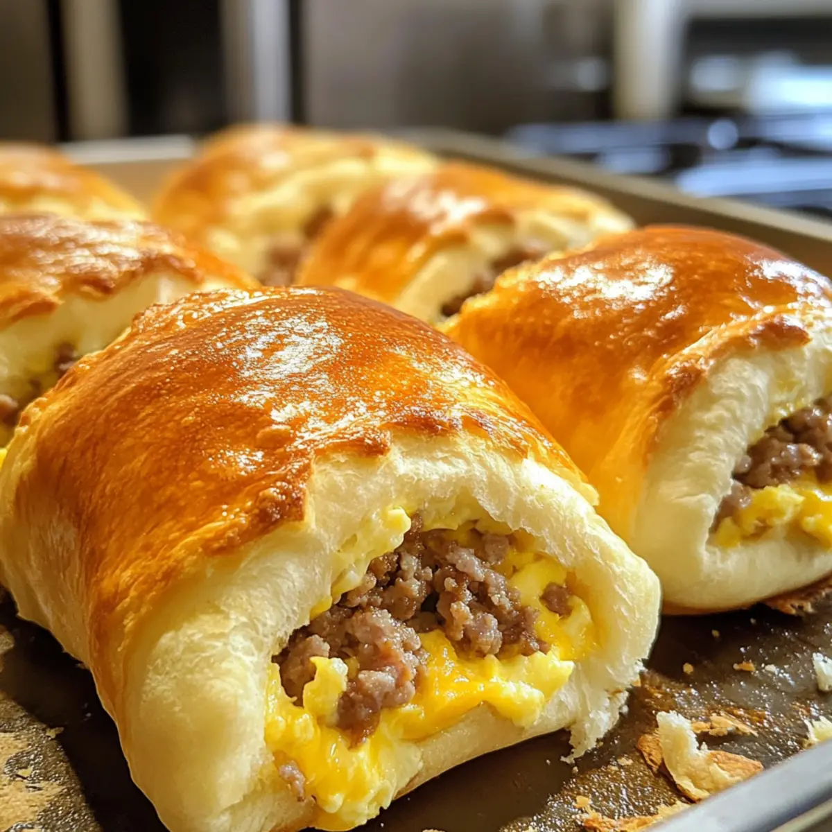 Sausage Egg & Cheese Kolaches for a Breakfast Win