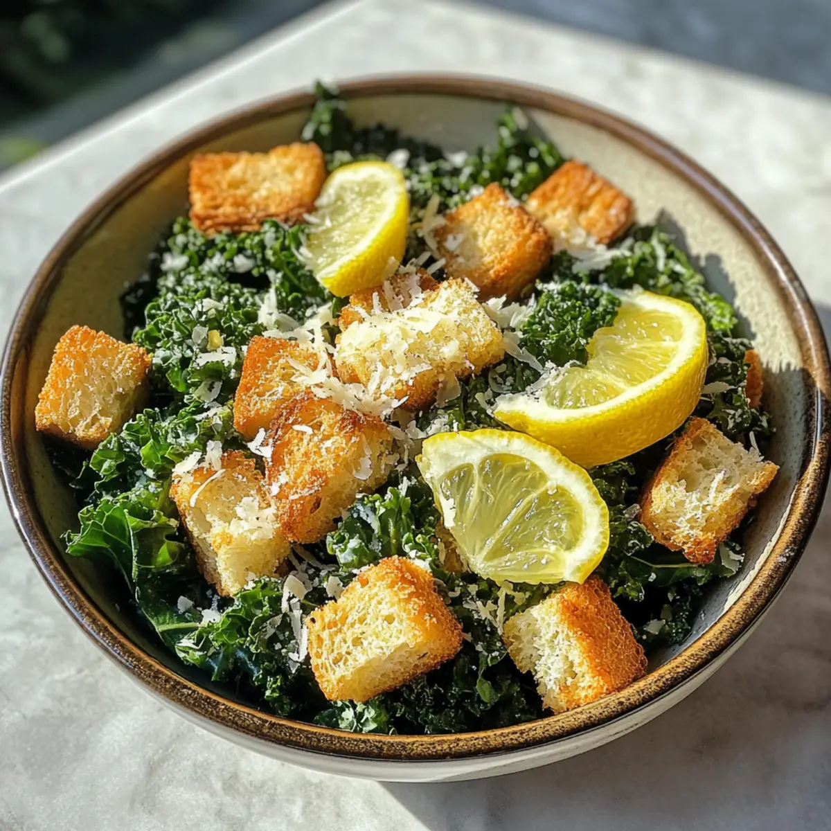 Zesty Lemon Parmesan Kale Salad Ready in 15 Minutes