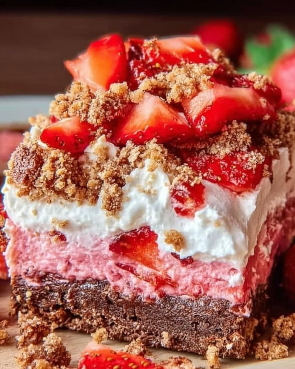 Strawberry Crunch Brownies: A Decadent Treat Awaits!