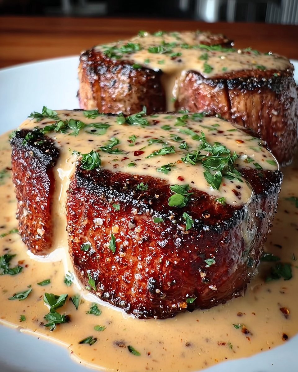 Ultimate Steak with Garlic Cream Sauce that Delights!