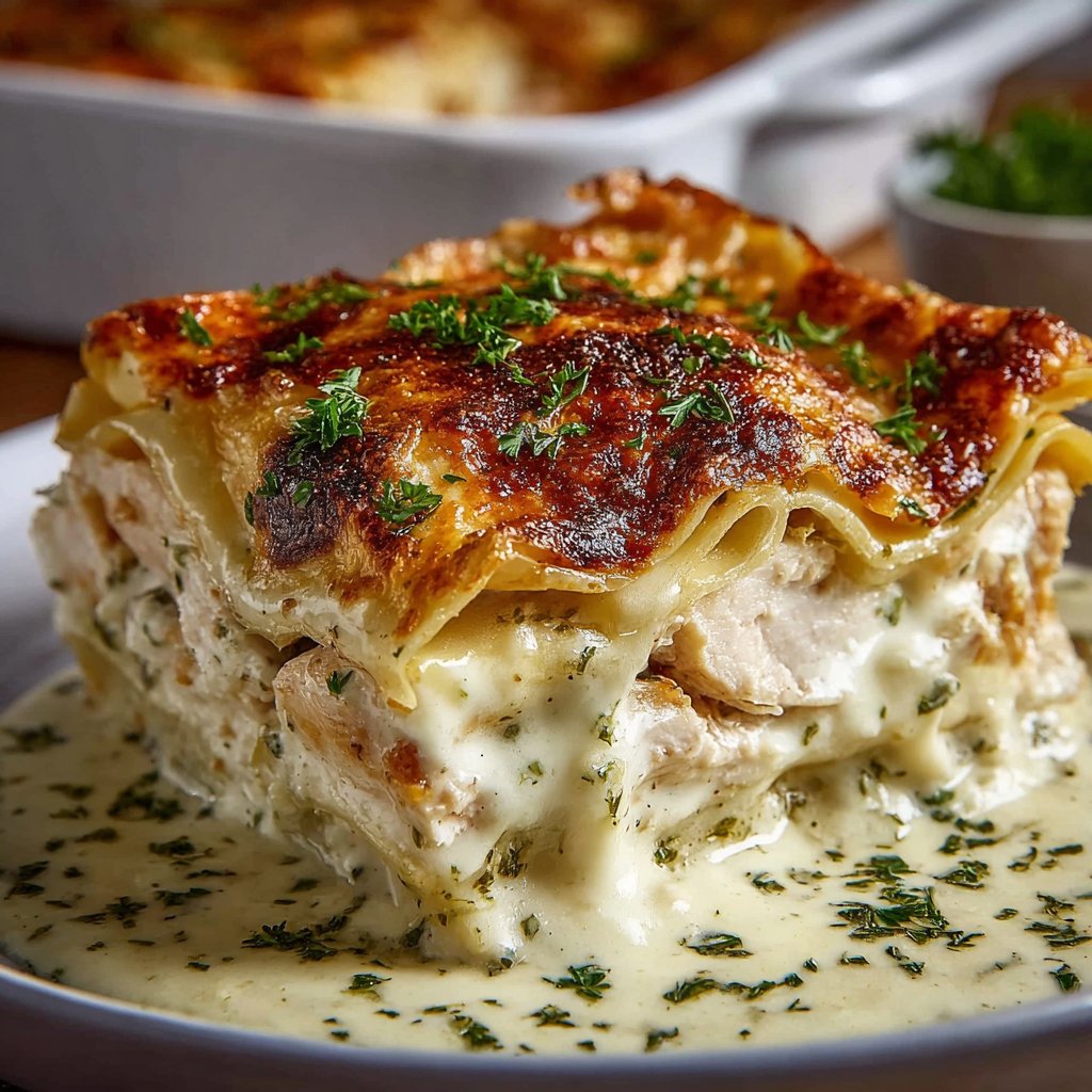 White Sauce Chicken Lasagna: A Delicious Twist Awaits!