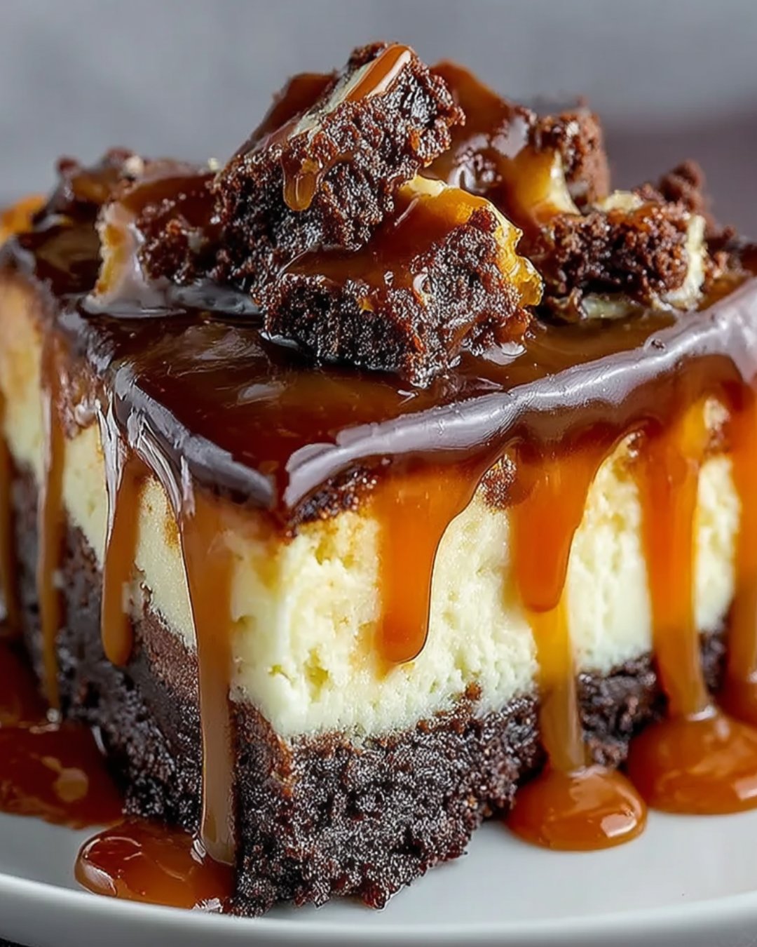 Caramel Brownie Cheesecake: Indulge in This Decadent Delight!