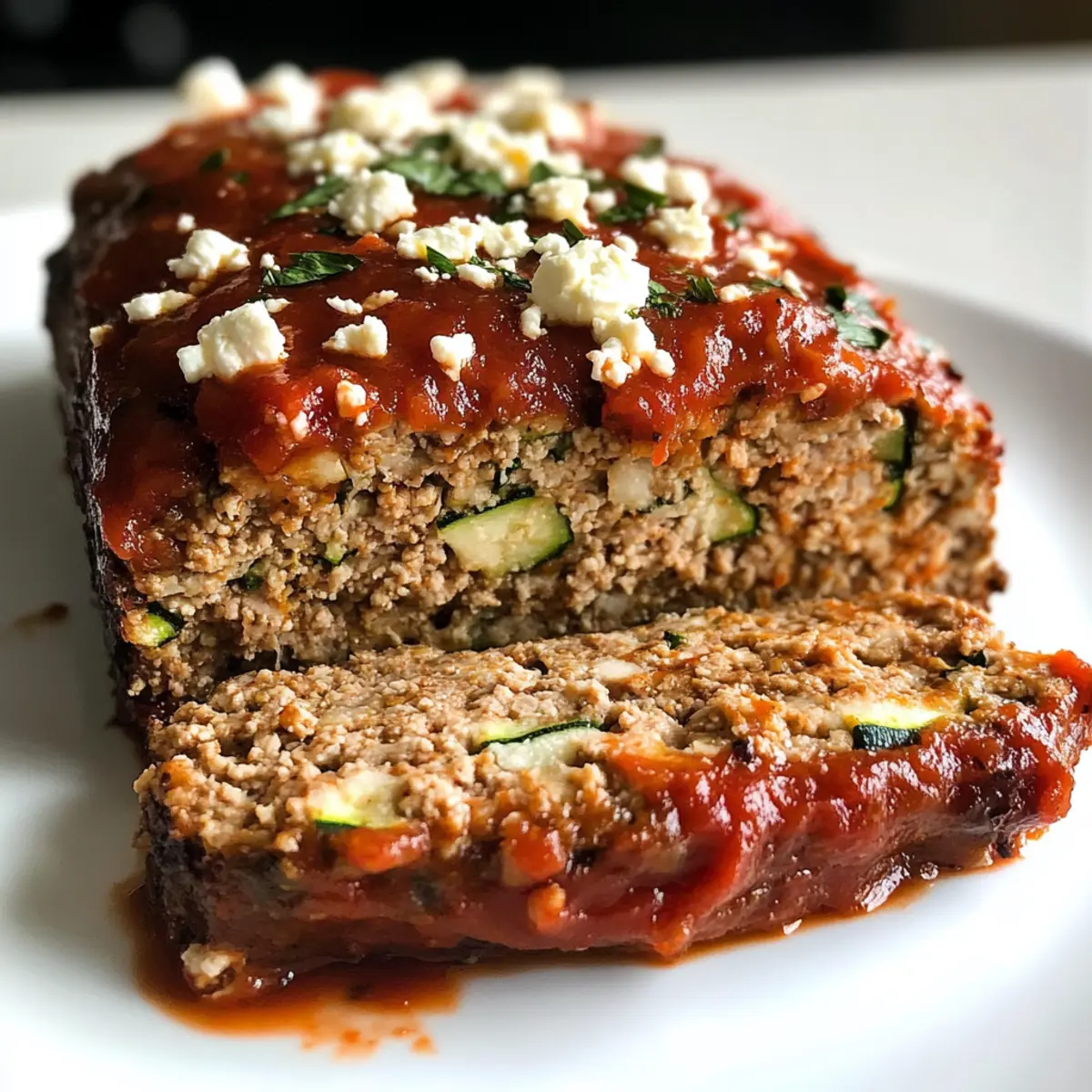 Turkey Zucchini Meatloaf with Feta: A Game-Changer Dinner!
