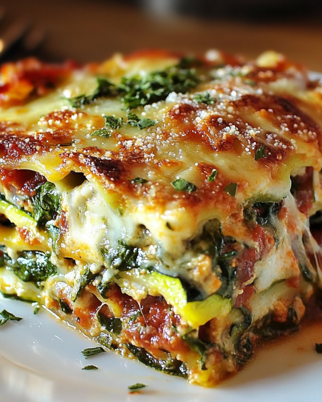 Cheesy Spinach Zucchini Lasagna: A Flavorful Delight!