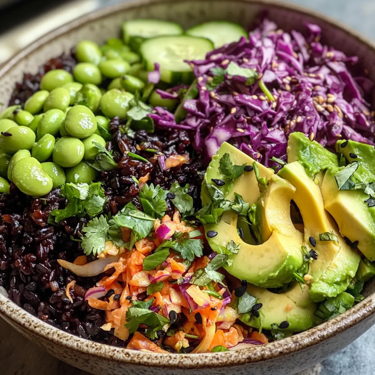 Vibrant Orange Miso Black Rice Salad That Dances With Flavor