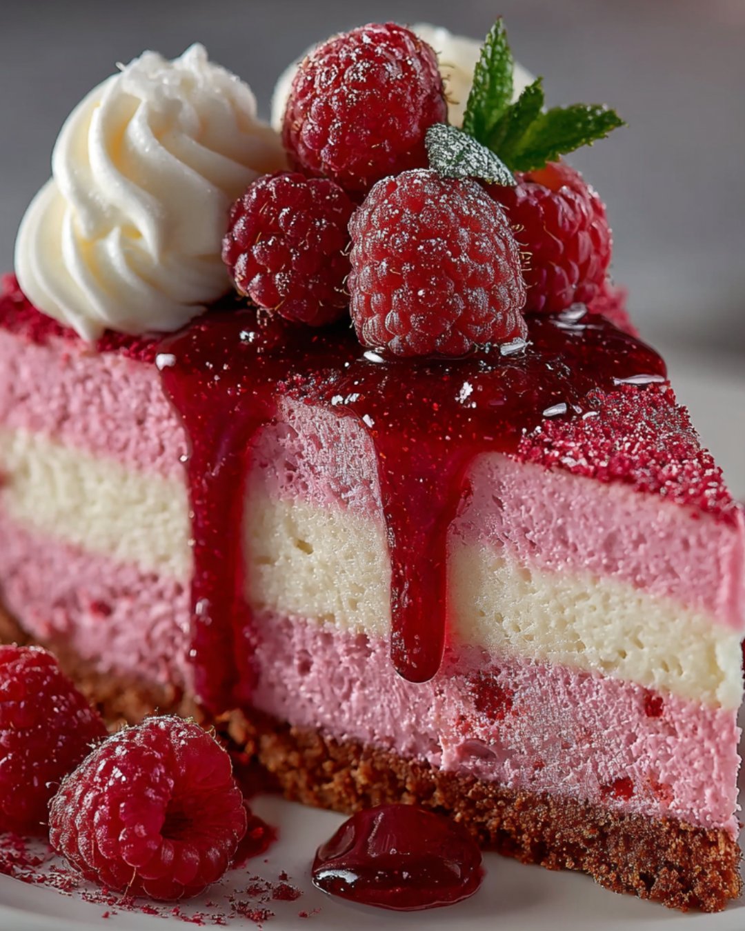 Luxurious Pink Velvet Raspberry Cheesecake Bliss Awaits!