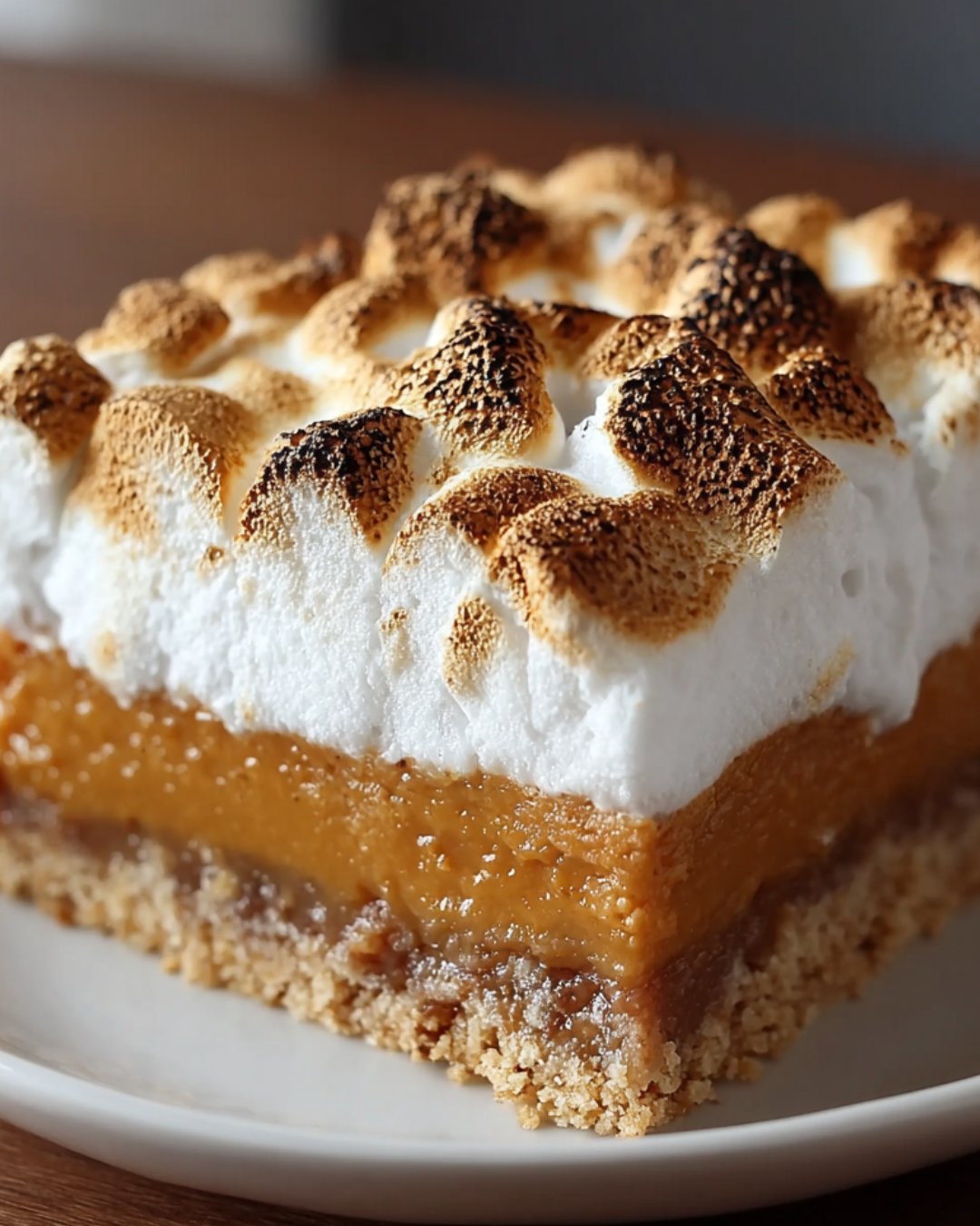 Sweet Potato Pie Bars with Toasted Marshmallow Delight!
