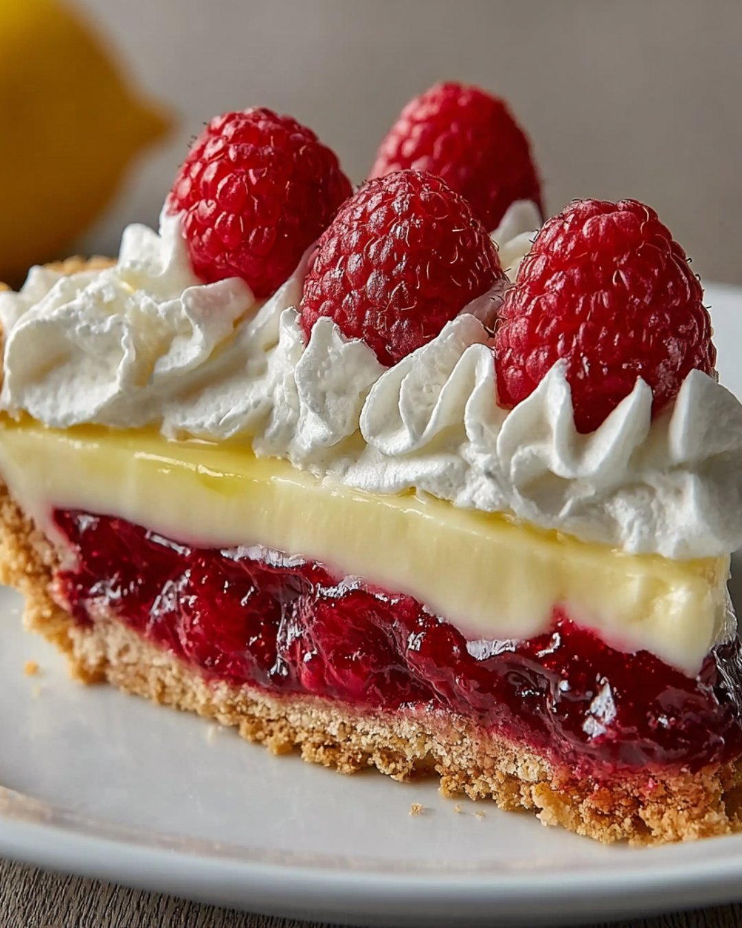 Lemon Raspberry Layered Pie: Indulge in a Refreshing Delight!