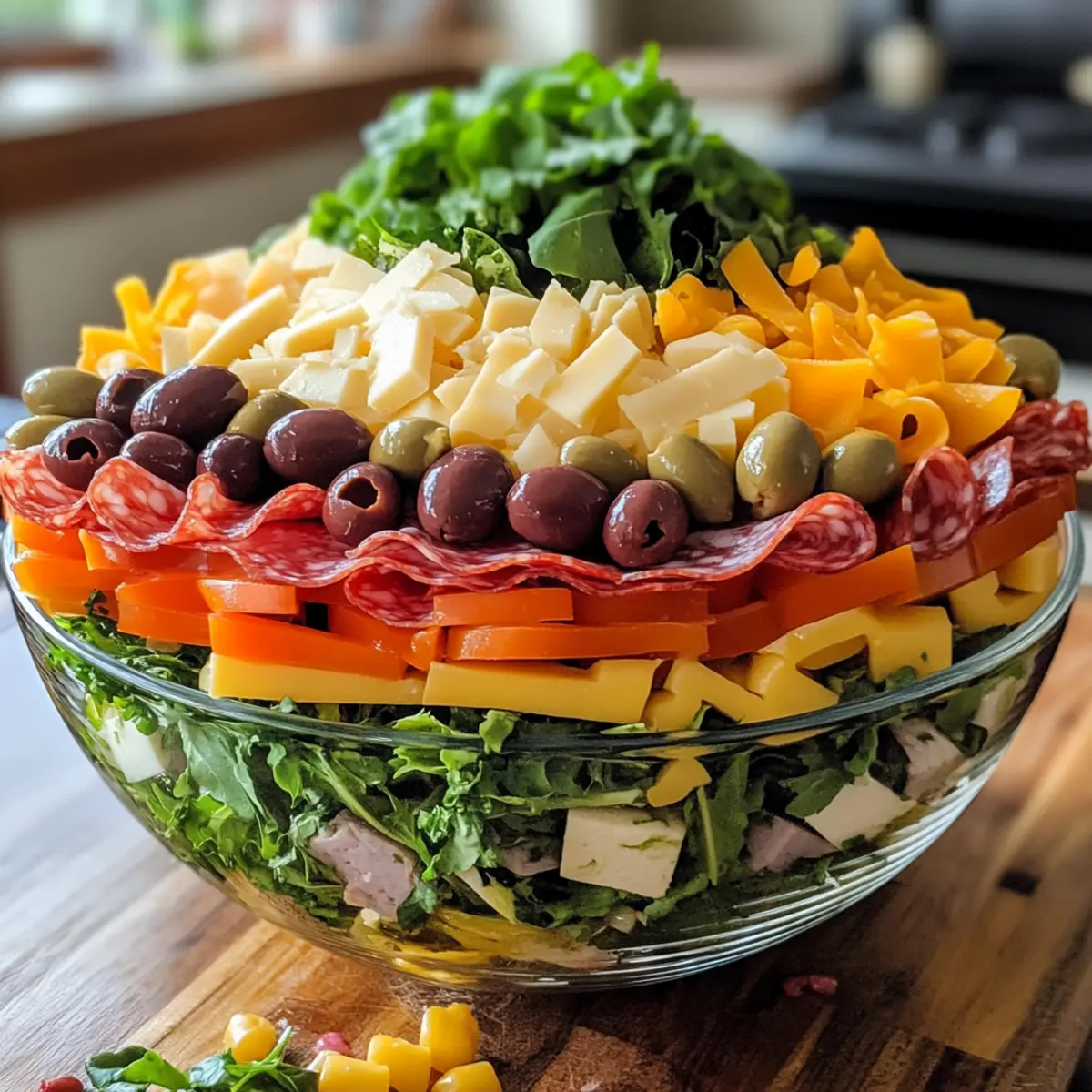 Layered Muffuletta Salad: A Flavorful Twist on Tradition