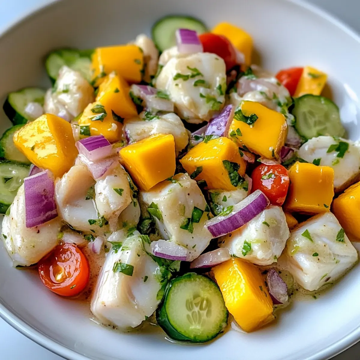 Tropical Coconut Milk Ceviche: A Refreshing Taste of Paradise