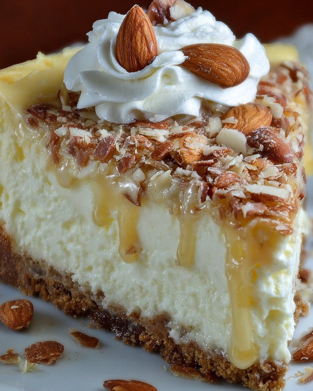 White Chocolate Almond Amaretto Cheesecake: Indulge Now!