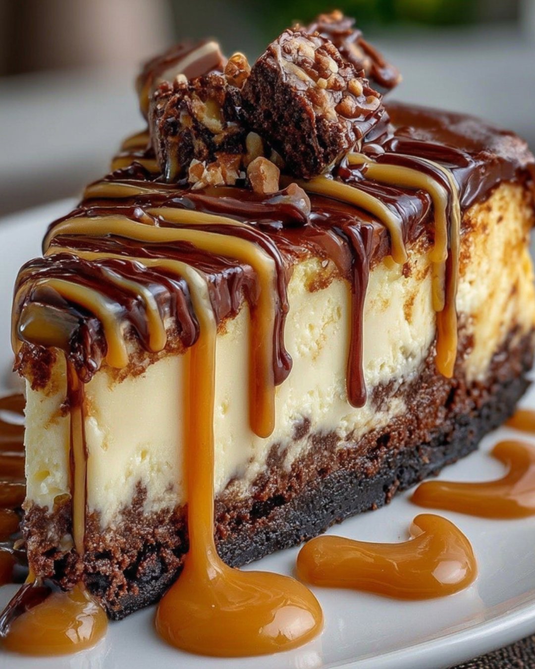 Brownie Caramel Cheesecake: An Irresistible Delight!