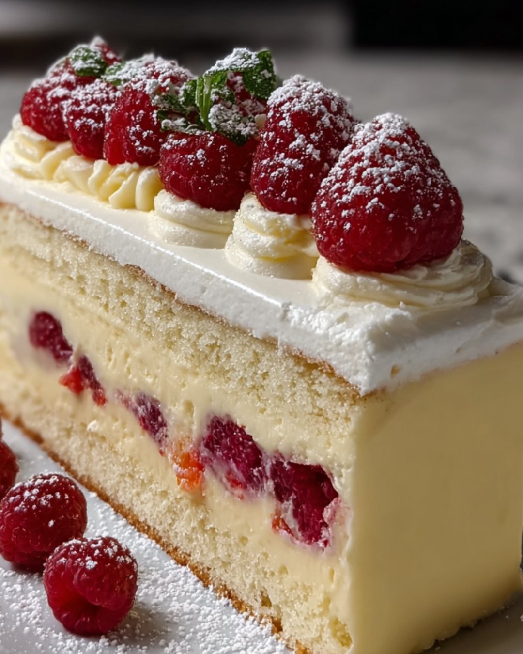 White Chocolate Raspberry Mousse Cake is Irresistible!
