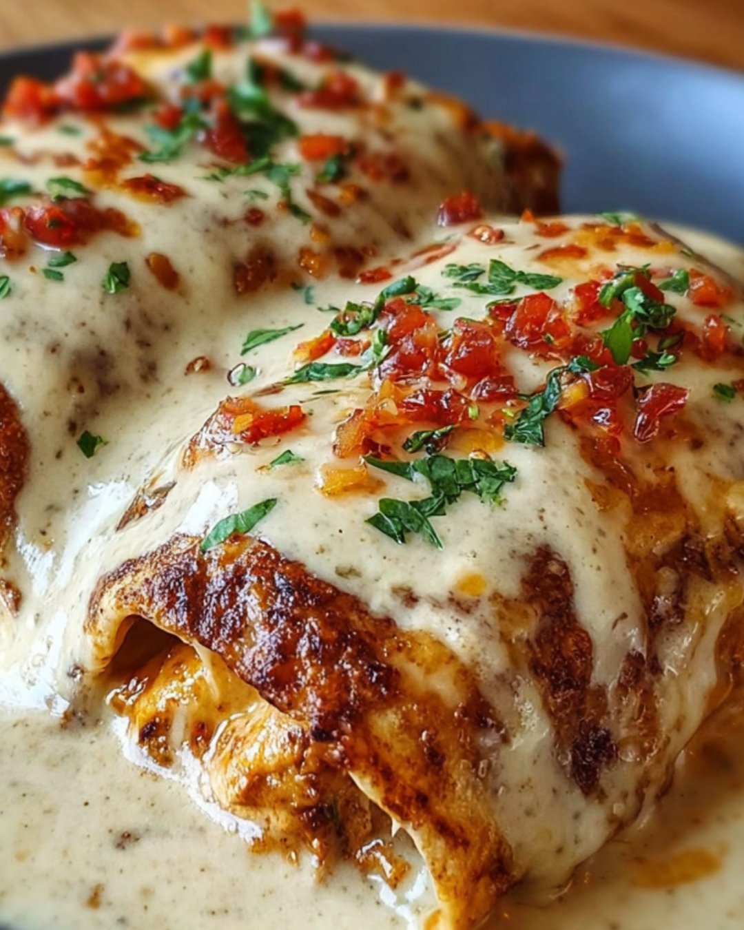 Cheesy Chicken Enchiladas with Creamy Sauce that Wow!