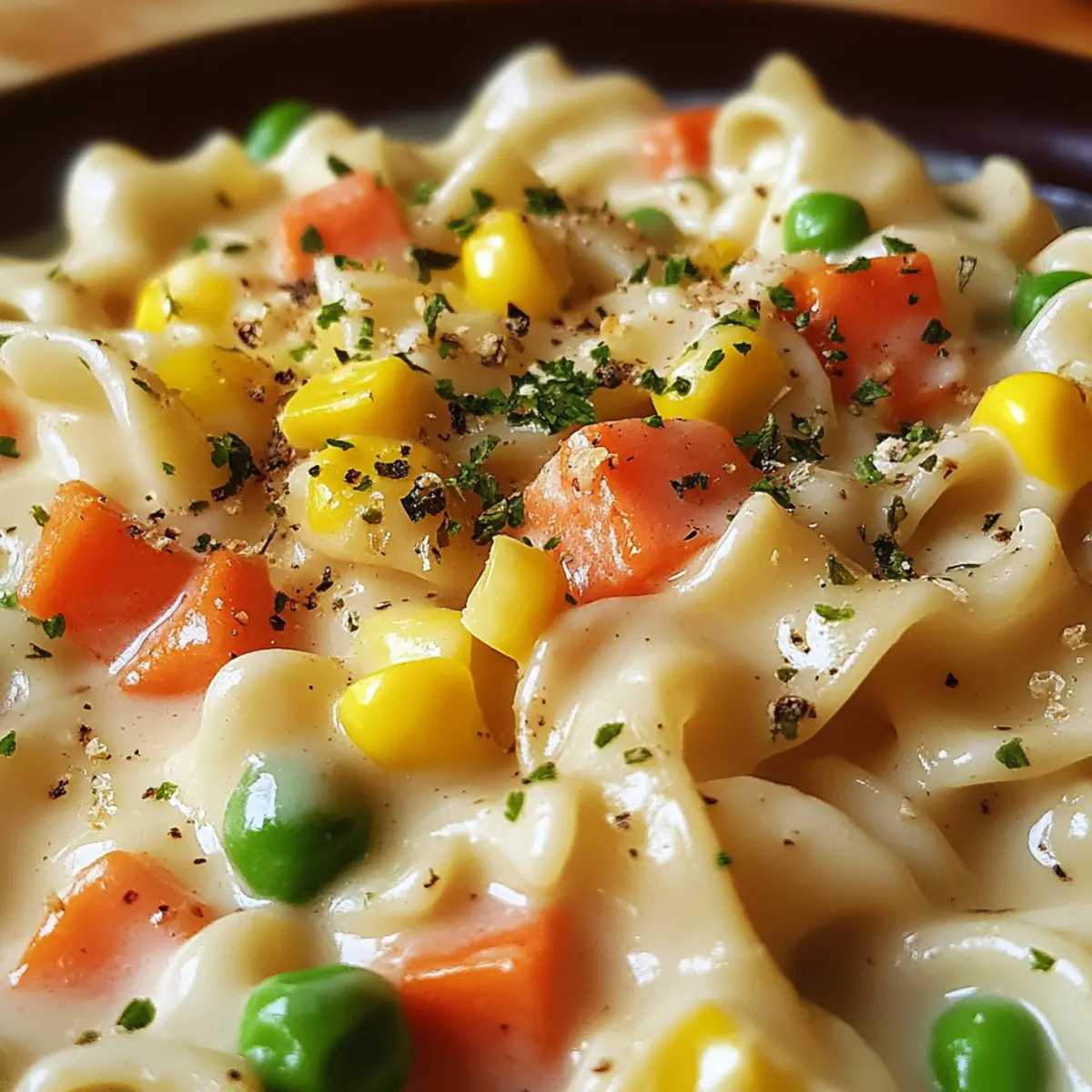 Creamy Veggies and Noodles – Cozy Comfort in Every Bite