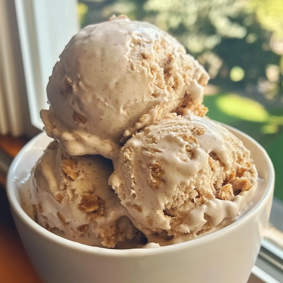 Creamy Cinnamon Oatmeal Cookie Ice Cream You'll Crave
