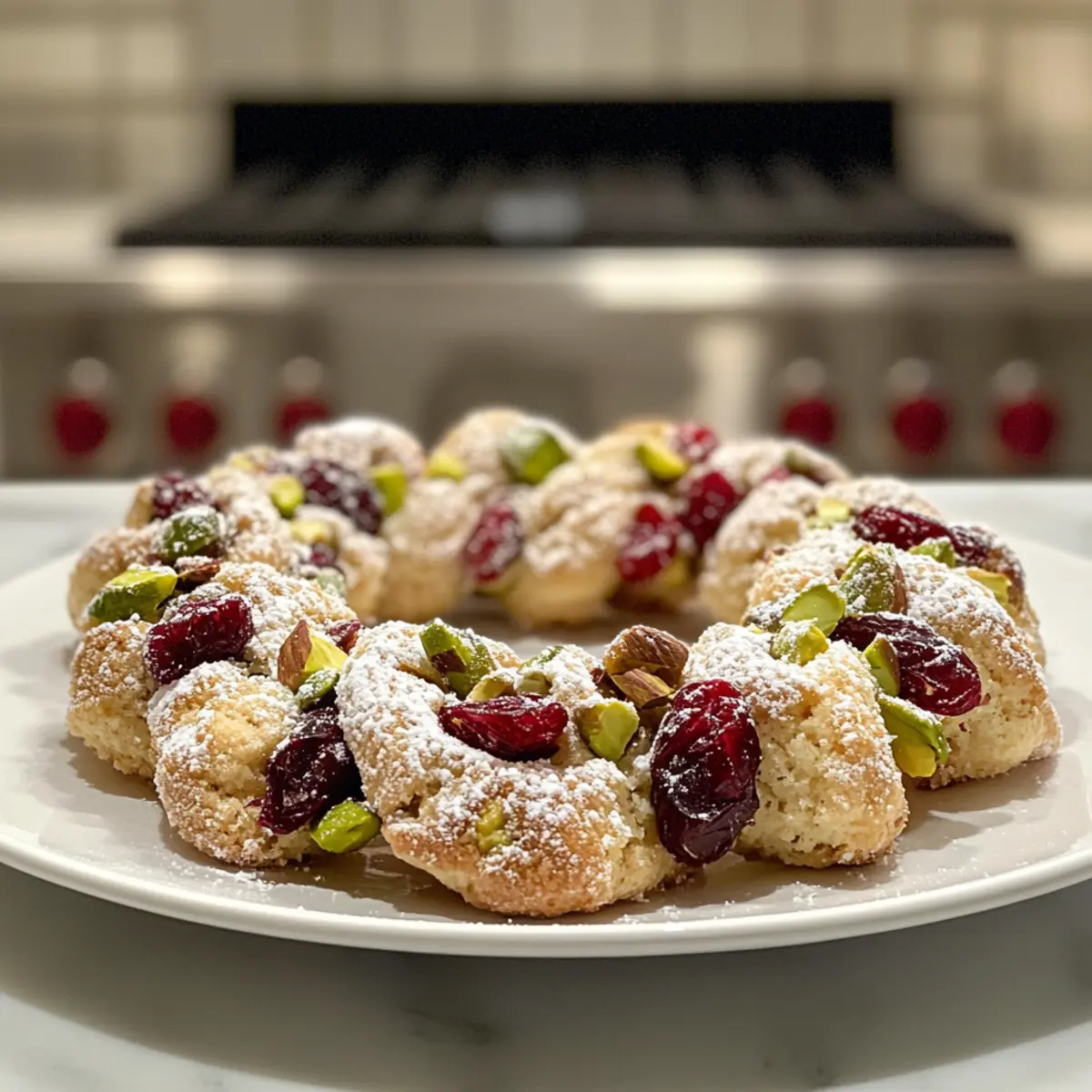 Pistachio Cranberry Wreath Cookies for Your Festive Celebrations