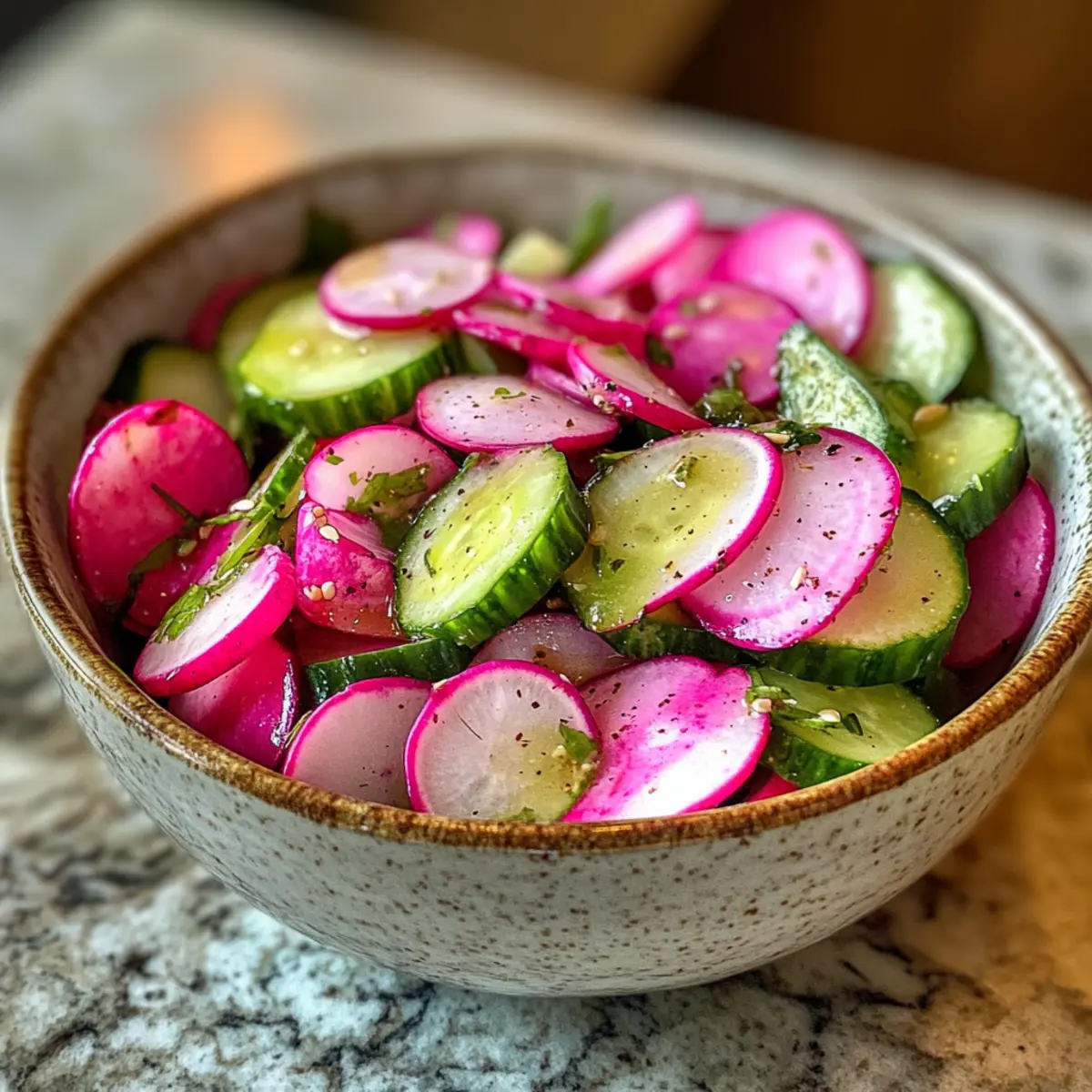 Dewy Dill Delight Radish and Cucumber Salad for Freshness