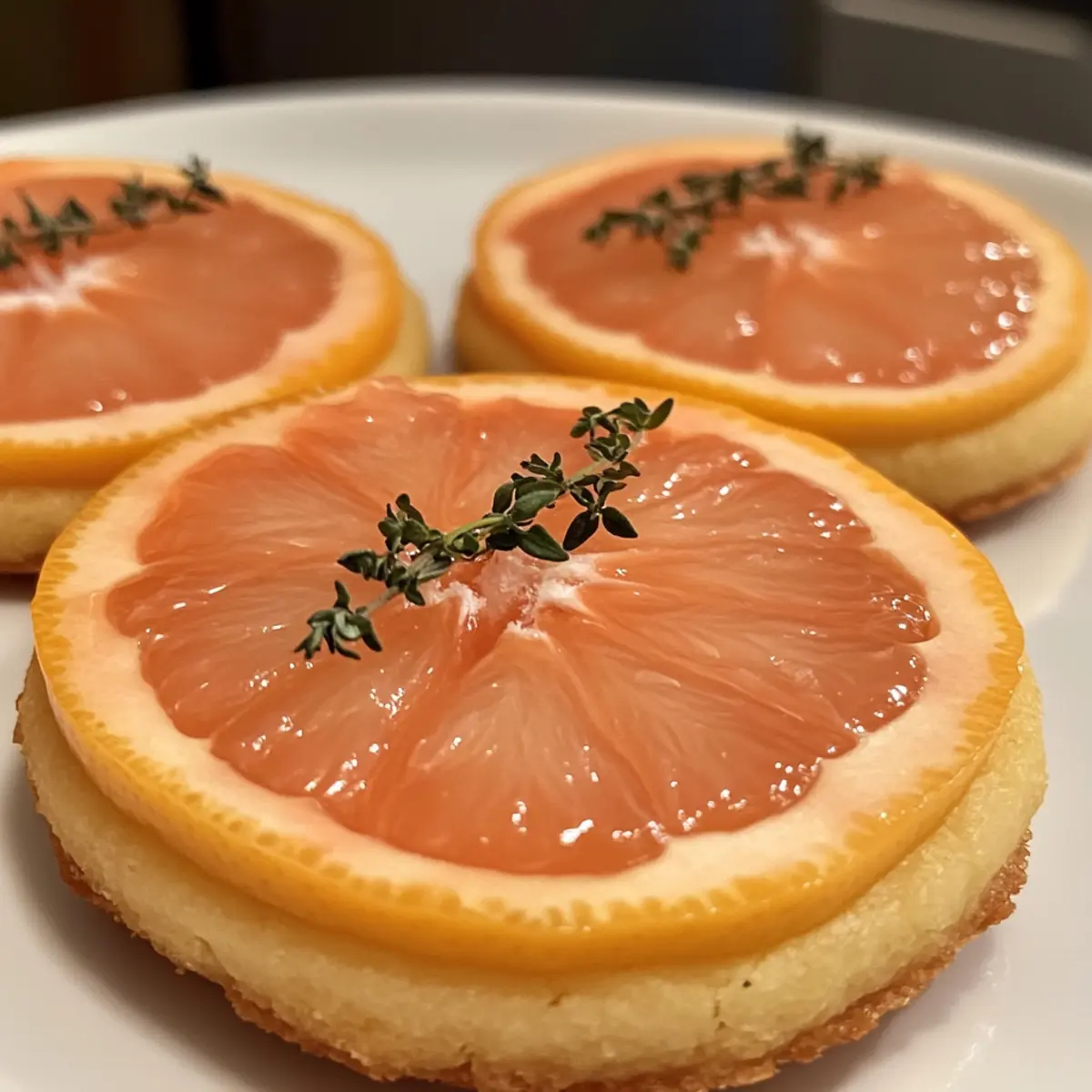 Delightful Pink Grapefruit and Thyme Vegan Shortbread Cookie Recipe