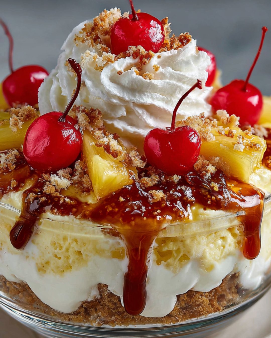 Pineapple Upside Down Cheesecake Salad delights with ease!