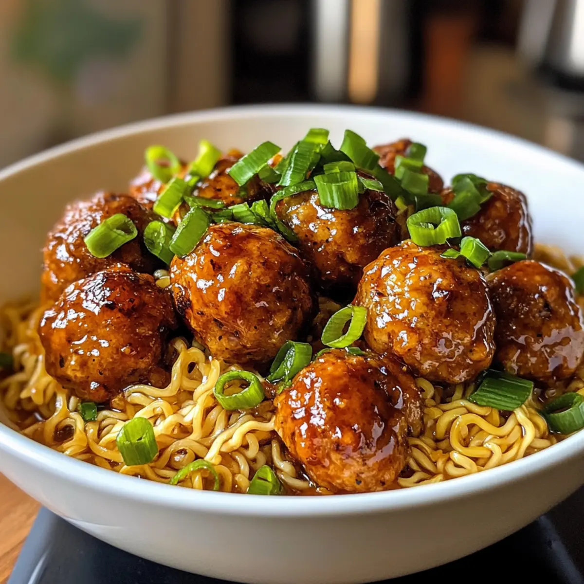 Deliciously Simple General Tso’s Meatball Ramen Recipe