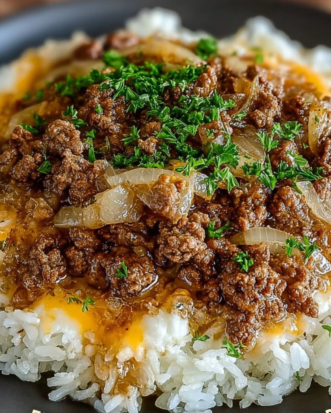 French Onion Ground Beef & Rice will Delight You!