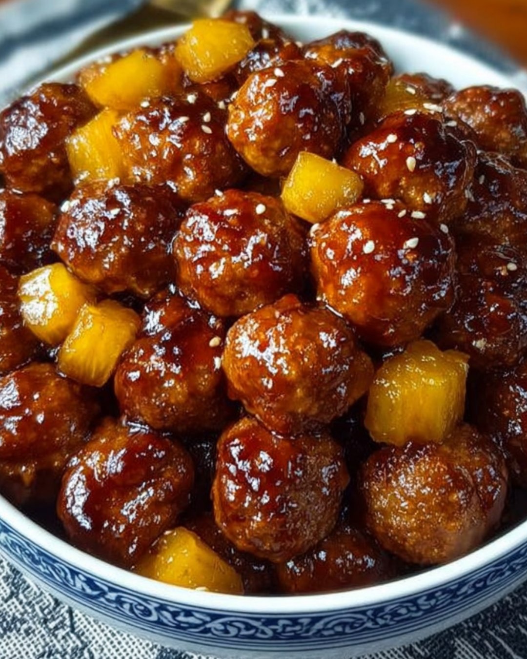 Slow Cooker Pineapple BBQ Meatballs That Everyone Will Love!