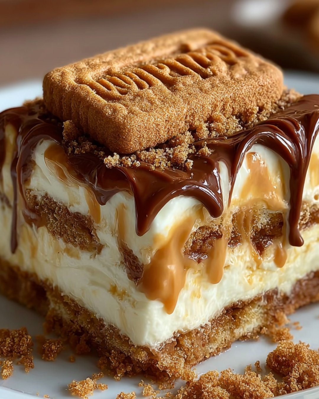 Creamy Biscoff Layered Delight: A Simple Treat Recipe