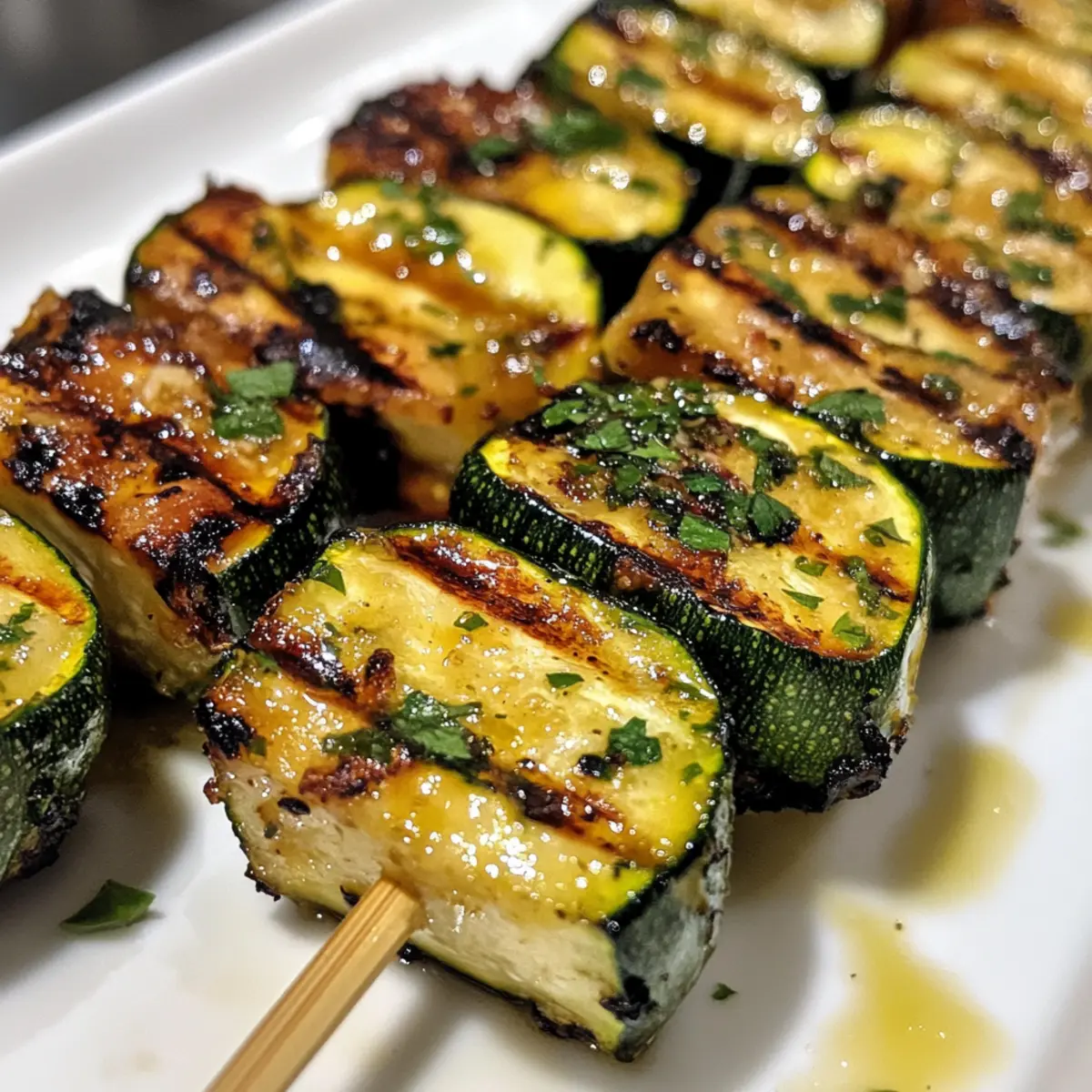 Irresistible Garlic Butter Zucchini Skewers for Summer Grilling