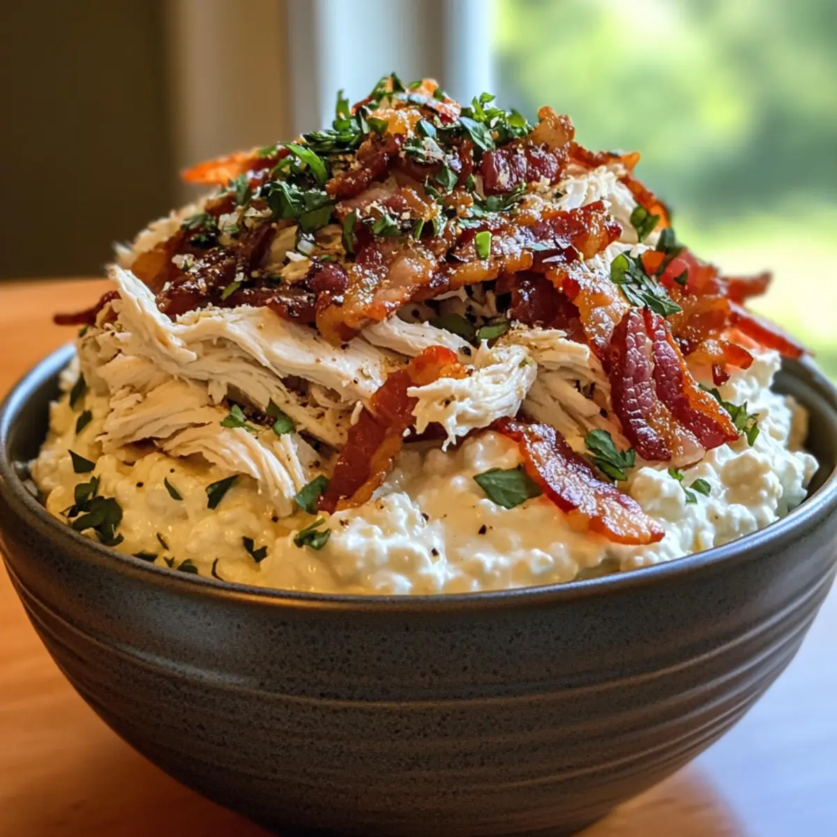 Chicken Bacon Ranch Cottage Cheese Bowl That’s Pure Bliss
