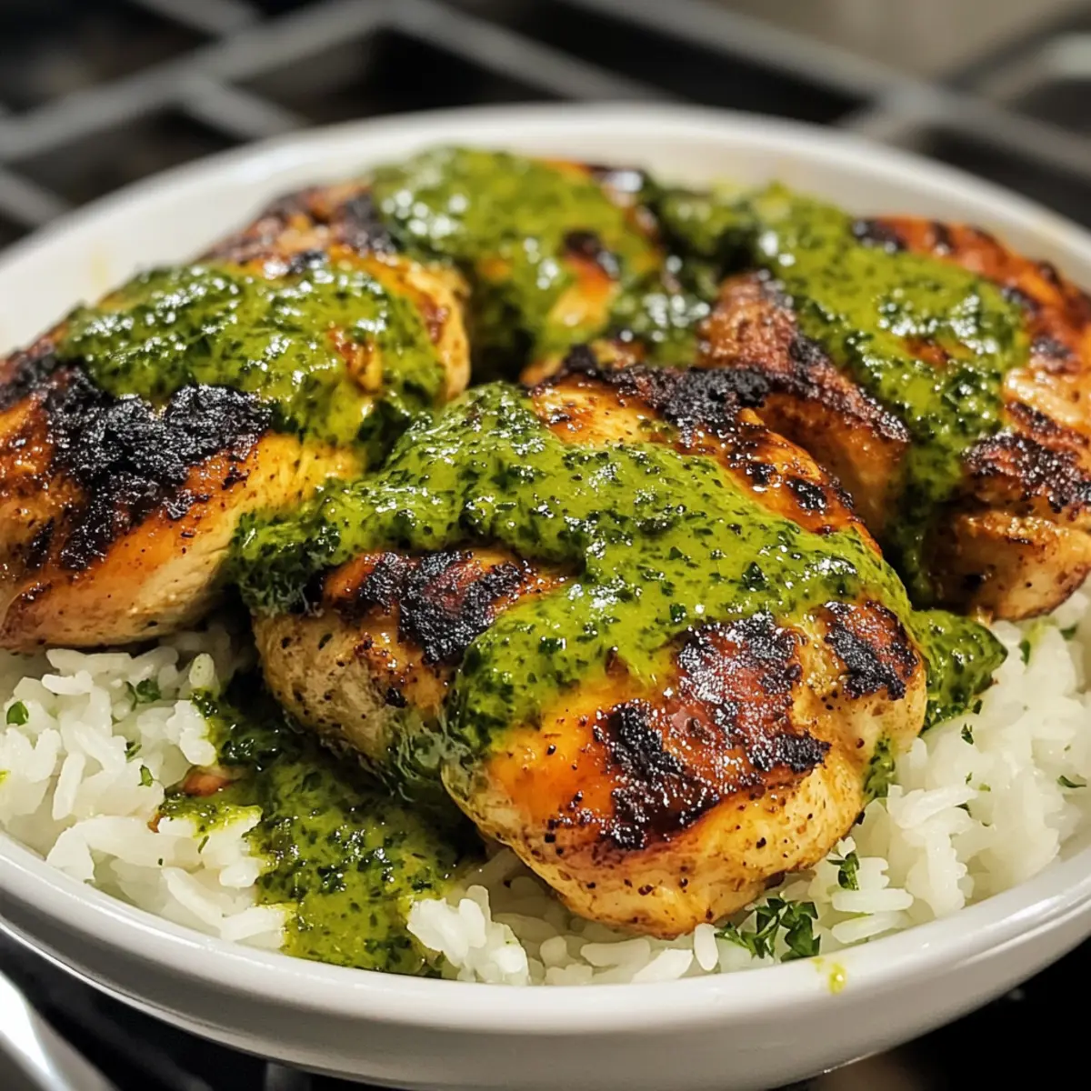 Peruvian Chicken with Aji Verde & Cilantro Rice Bliss