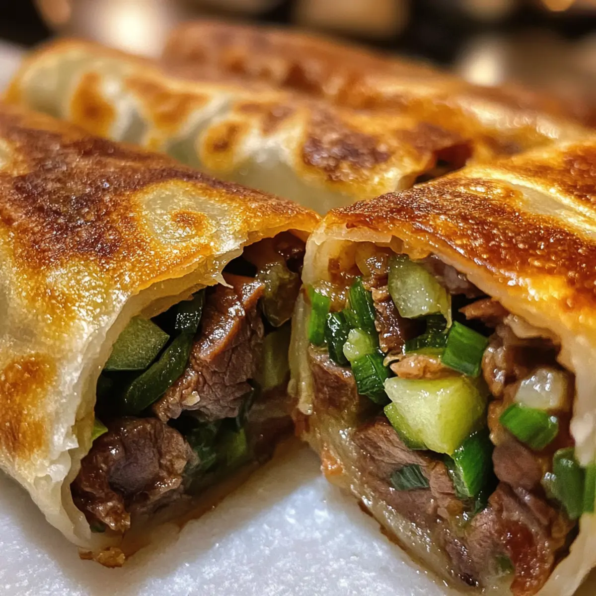 Savory Taiwanese Beef Rolls Wrapped in Flaky Perfection