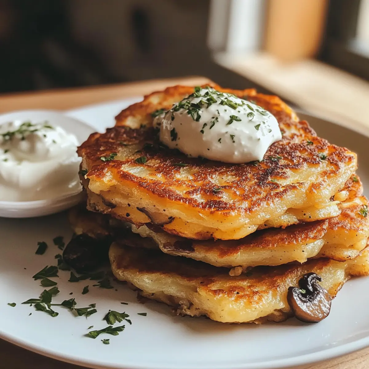 Mouthwatering Mushroom Stuffed Potato Pancakes to Savor