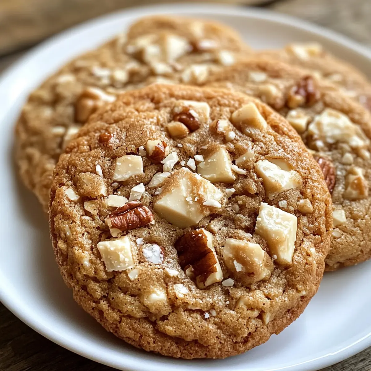 Chai White Chocolate Toffee Cookies for Cozy Delights