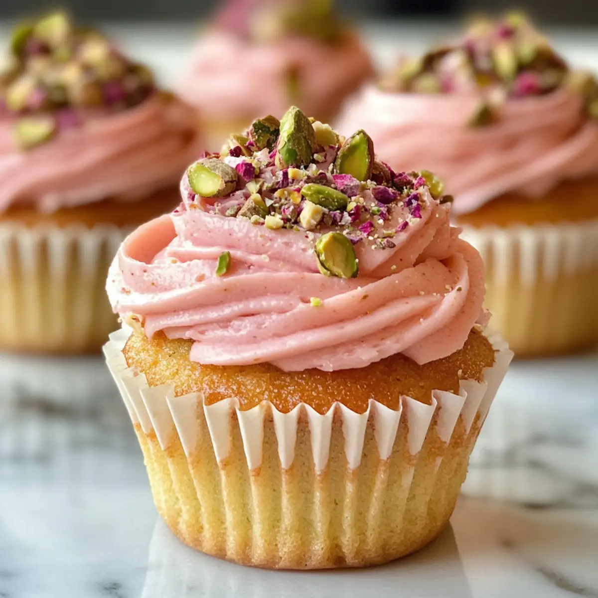 Delightful Vegan Mini Rose Pistachio Cupcakes You’ll Love