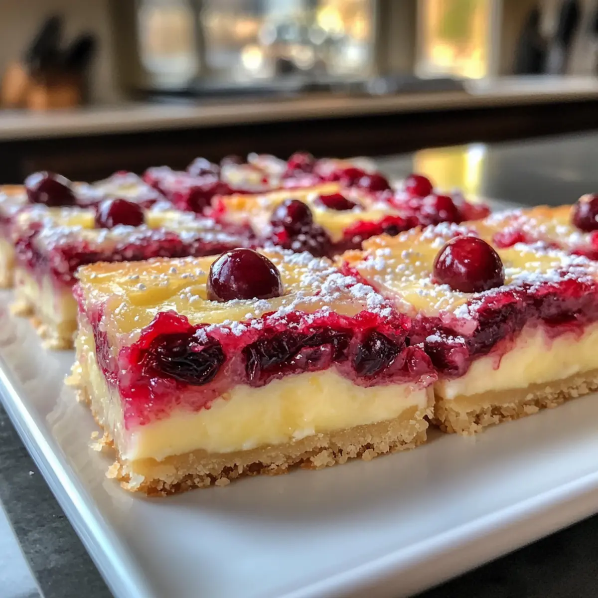Irresistibly Tart Cranberry Lemon Bars with Shortbread Bliss