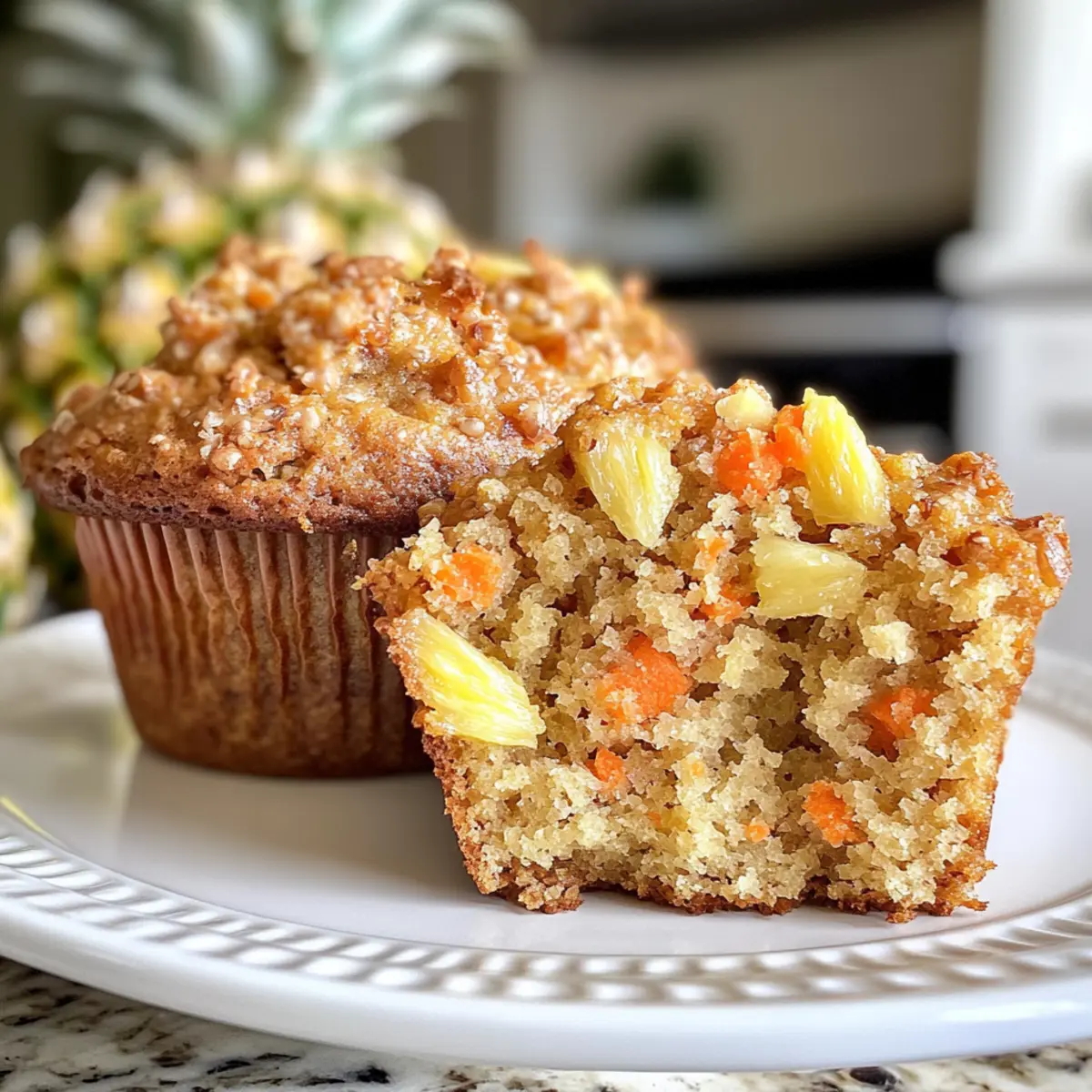 Healthy Pineapple Carrot Muffins for a Bright Morning Boost