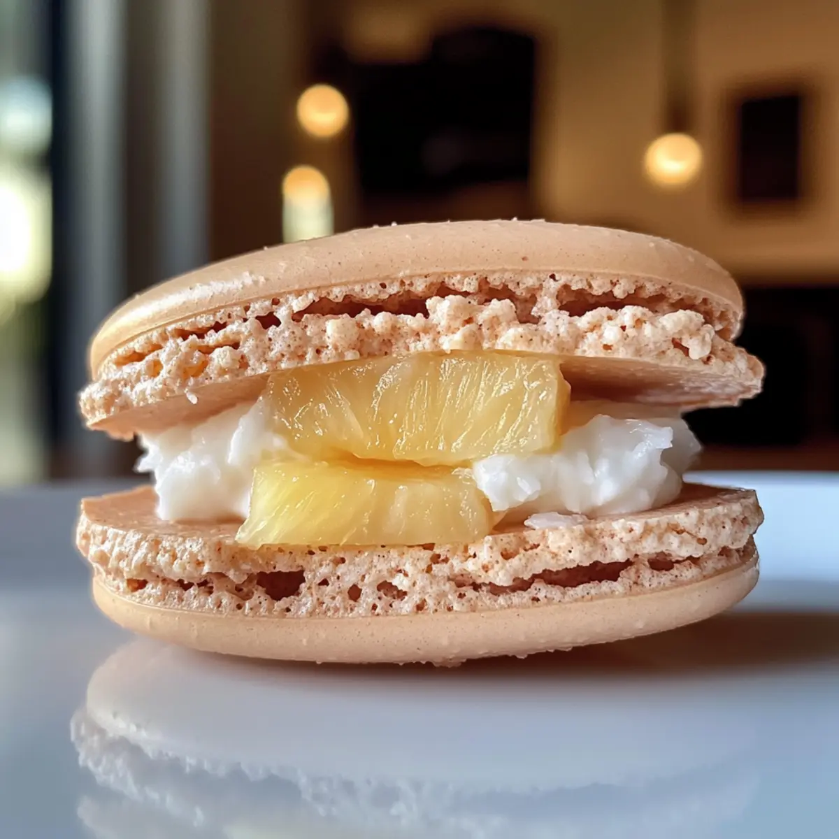 Tropical Pina Colada Macarons for a Taste of Paradise