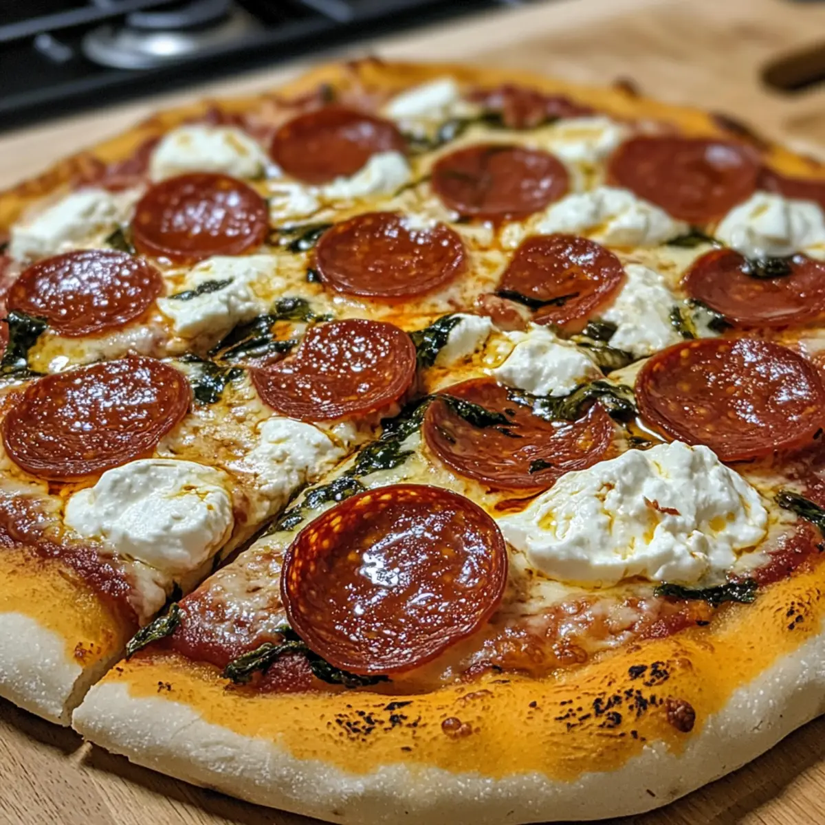 Hot Honey Pepperoni Ricotta Pizza: A Sweet Summer Treat
