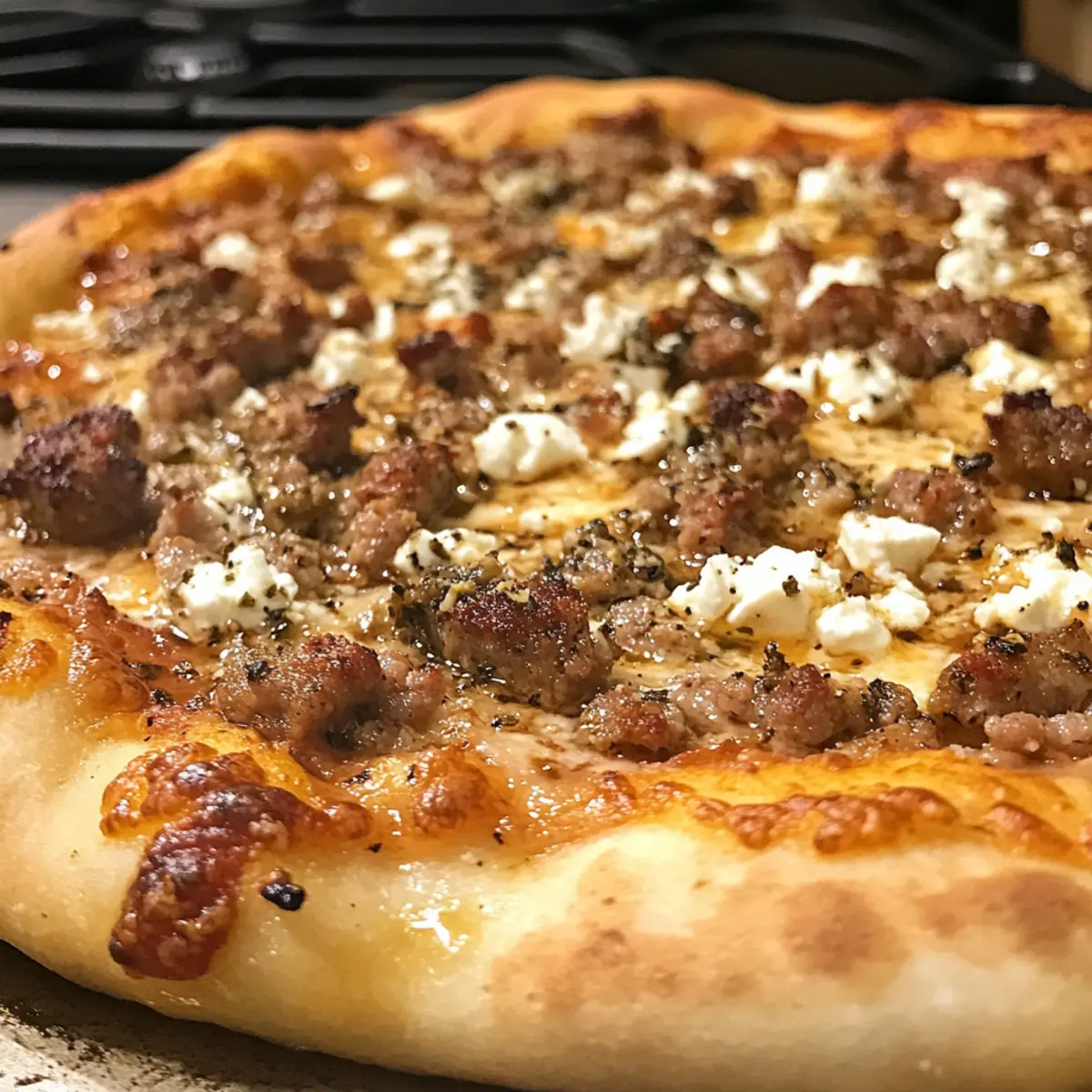 Hot Sausage Feta Honey Pizza for Bold Flavor Lovers